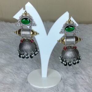 Silver Replica Big Jhumka