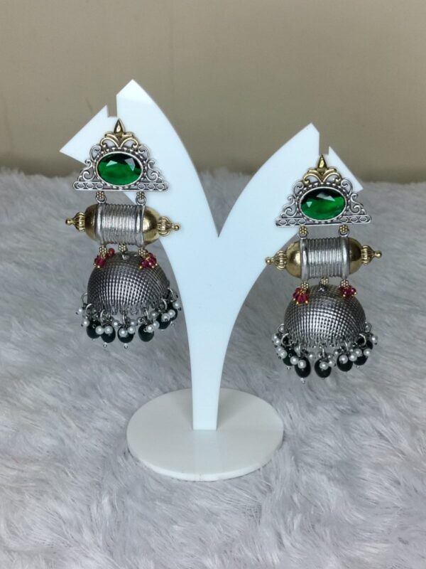 Silver Replica Big Jhumka