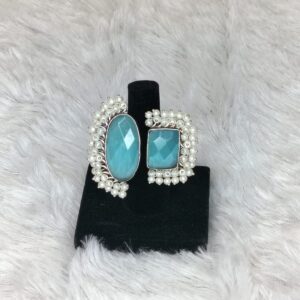 Statement Finger Ring with Monalisa Stone